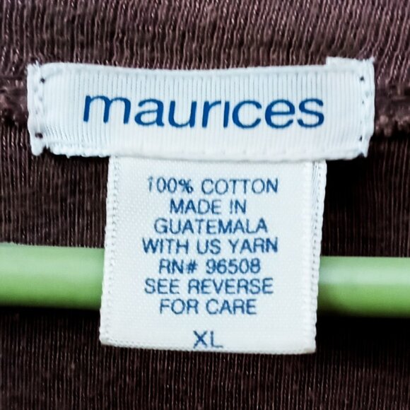 Cool Shimmery Maurice’s Copper Gold Sequins Rock-n-Roll Brown Short Sleeve Top - Picture 8 of 16